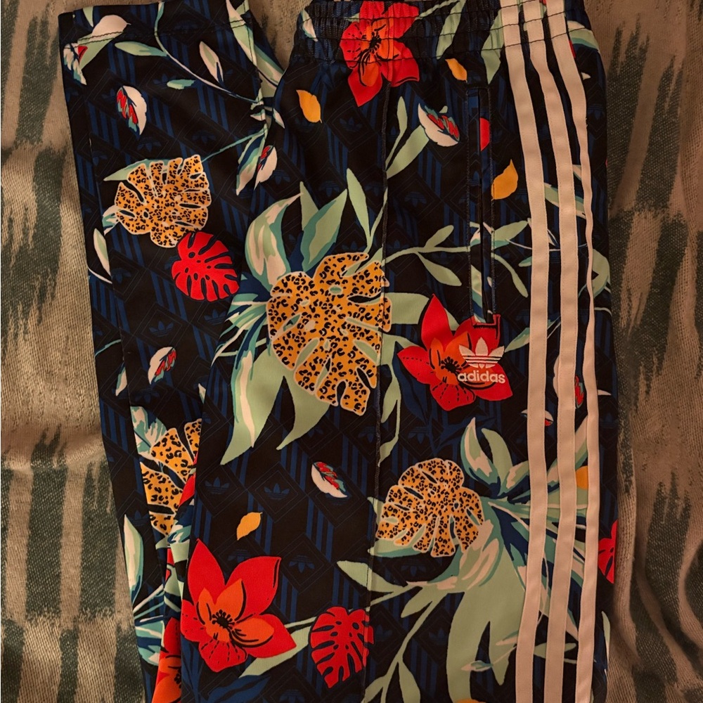 Adidas Multicolor Floral Track Pants